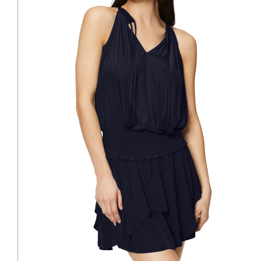 Ramy Brook Navy Halter Mini Dress